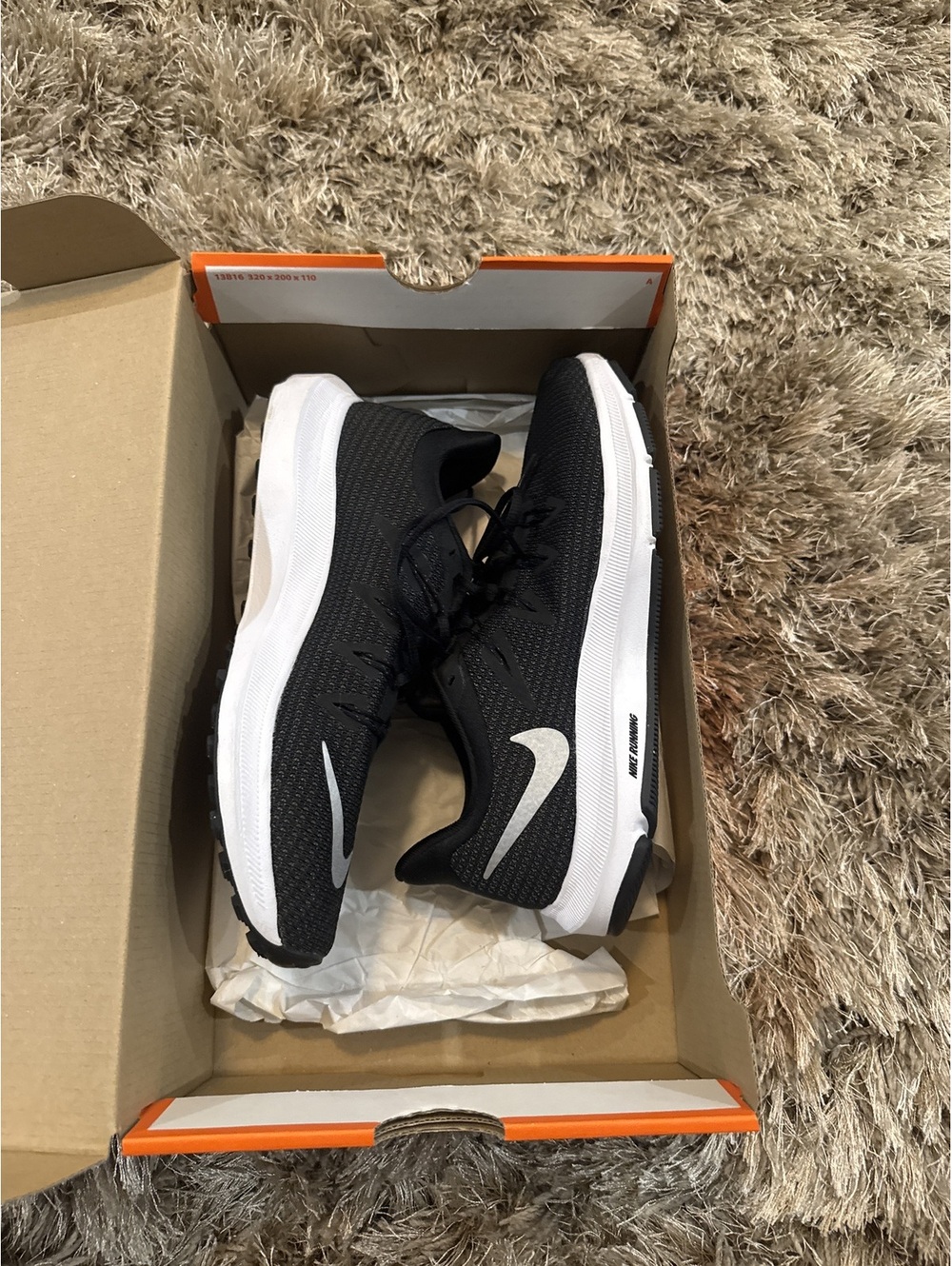 Nike Quest Women's Running Shoes Size 6.5 Black White